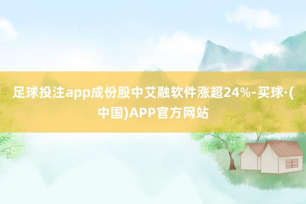 足球投注app成份股中艾融软件涨超24%-买球·(中国)APP官方网站