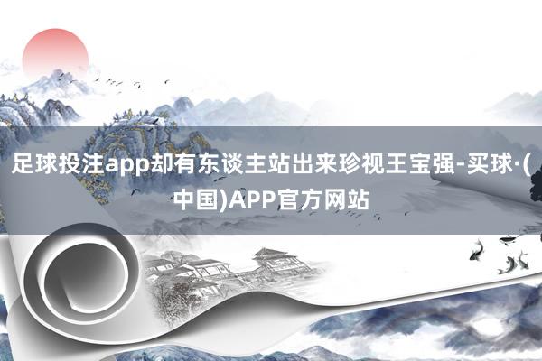 足球投注app却有东谈主站出来珍视王宝强-买球·(中国)APP官方网站