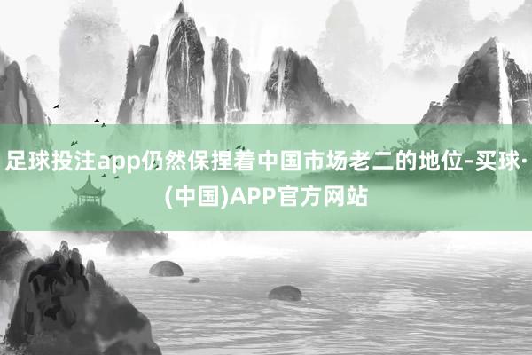 足球投注app仍然保捏着中国市场老二的地位-买球·(中国)APP官方网站