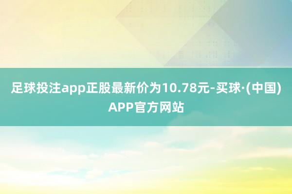 足球投注app正股最新价为10.78元-买球·(中国)APP官方网站