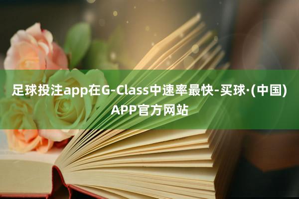 足球投注app在G-Class中速率最快-买球·(中国)APP官方网站