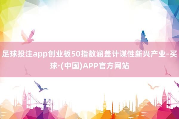 足球投注app创业板50指数涵盖计谋性新兴产业-买球·(中国)APP官方网站