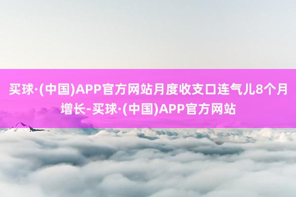 买球·(中国)APP官方网站月度收支口连气儿8个月增长-买球·(中国)APP官方网站