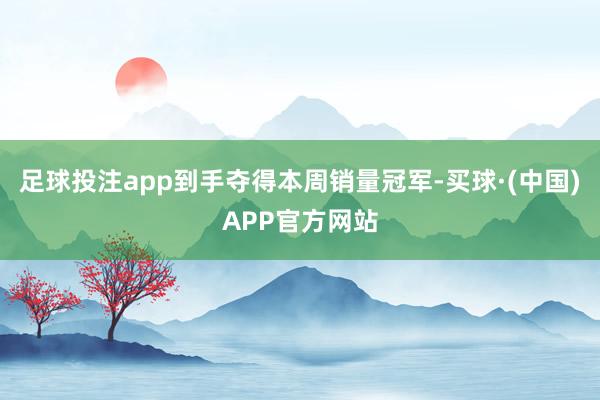 足球投注app到手夺得本周销量冠军-买球·(中国)APP官方网站